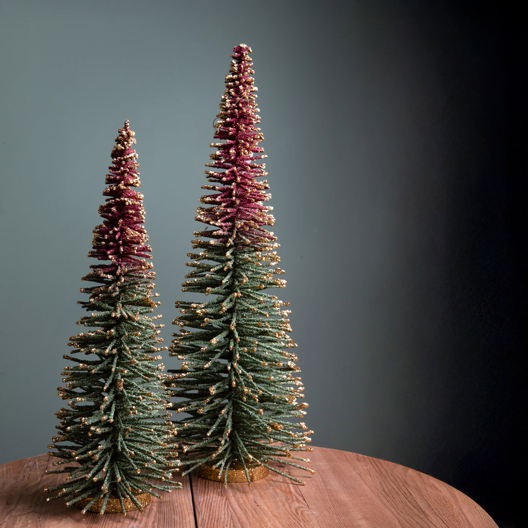 Albero cono con glitter • H 40 cm