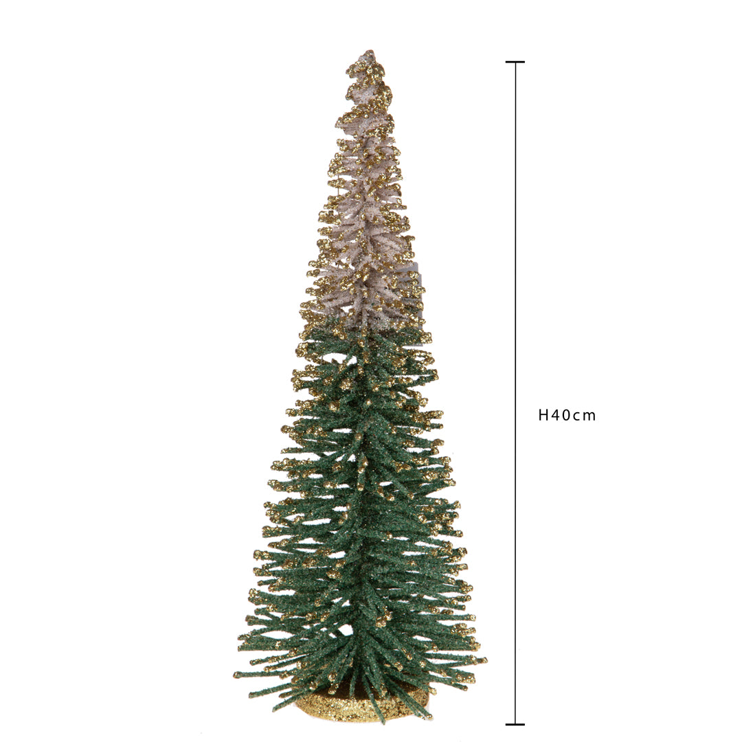 Albero cono con glitter • H 40 cm