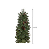 Abete parete con pigne 8t pvc+pp • H 90 cm
