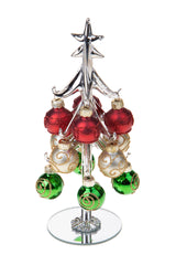Albero con ornamenti • H 21 cm