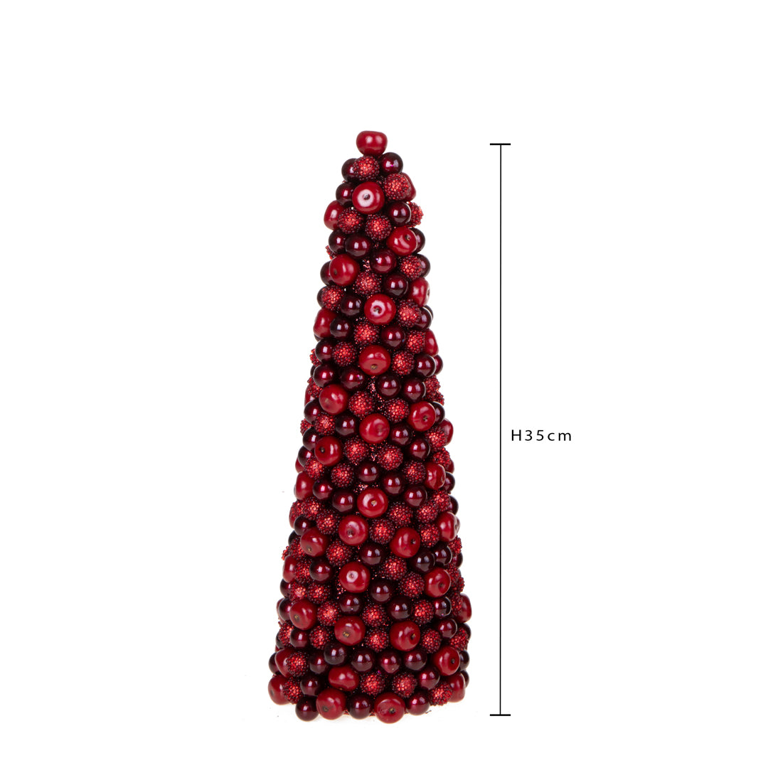 Cono con meline e bacche • H 35 cm