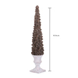 Cono natale con mini pigne • H 54 cm