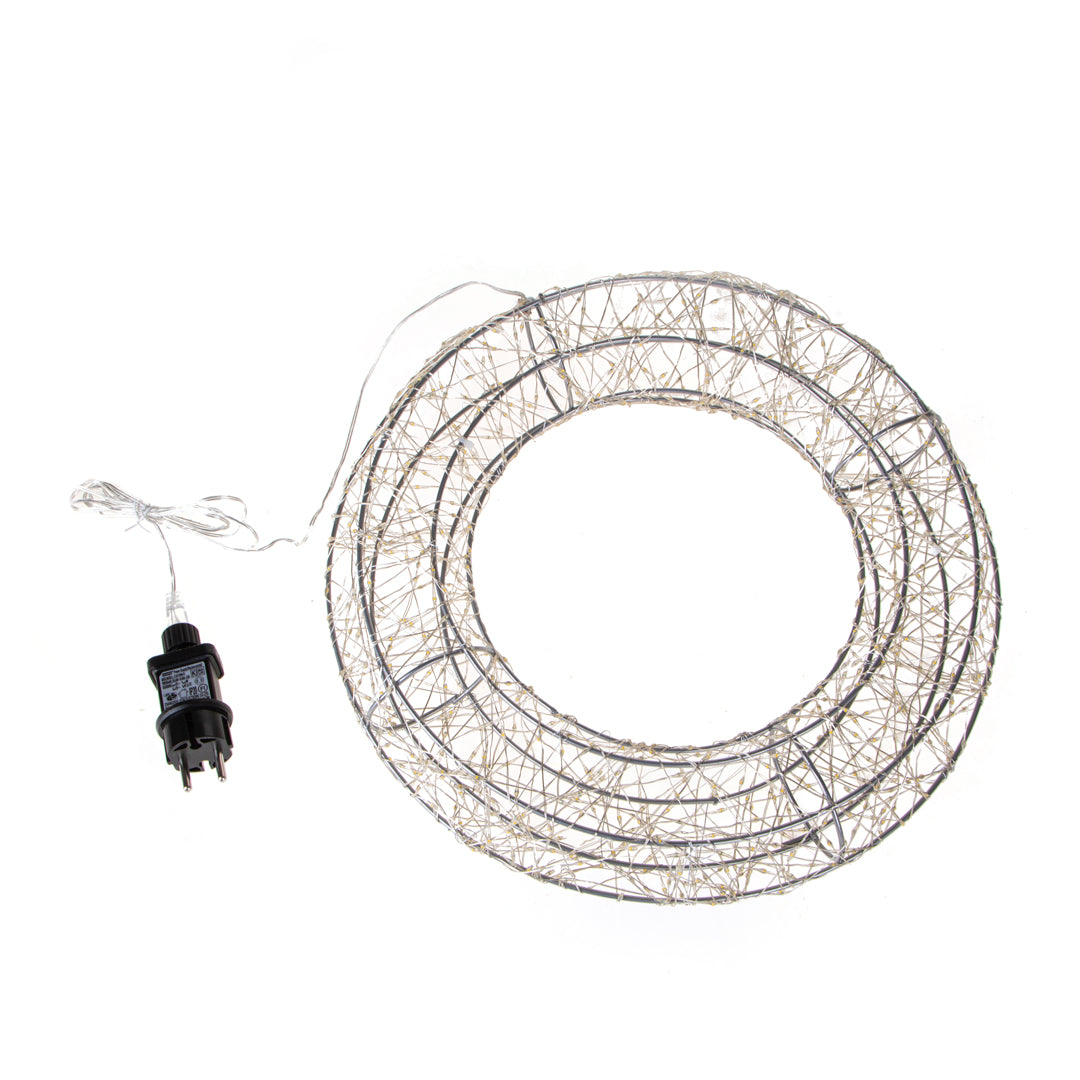 Corona con 1800 Warm Led  • 58 cm