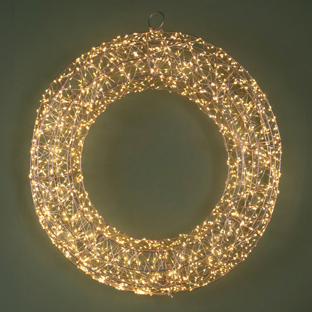 Corona con 1800 Warm Led  • 58 cm