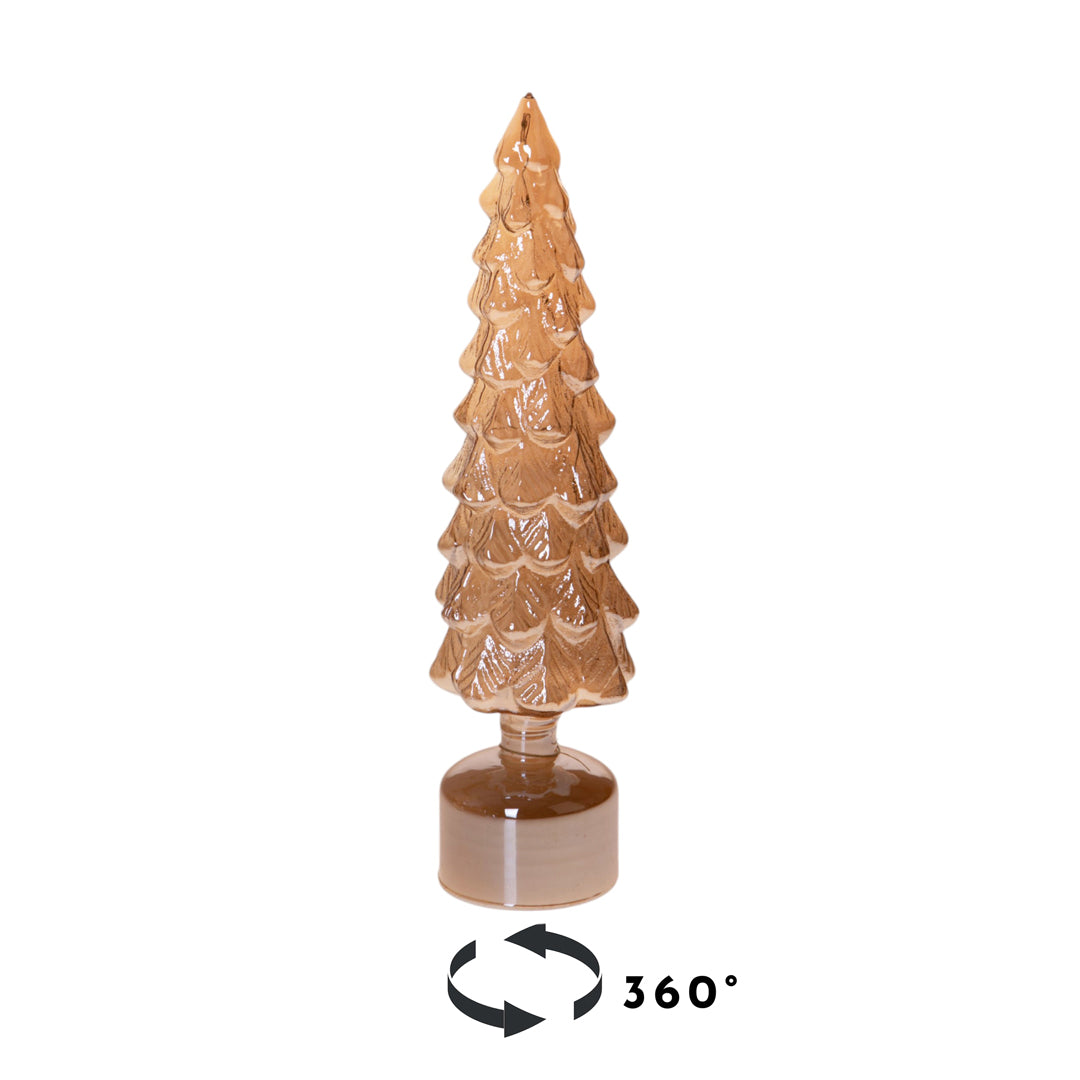 Albero con led che ruota • H 36,5 cm