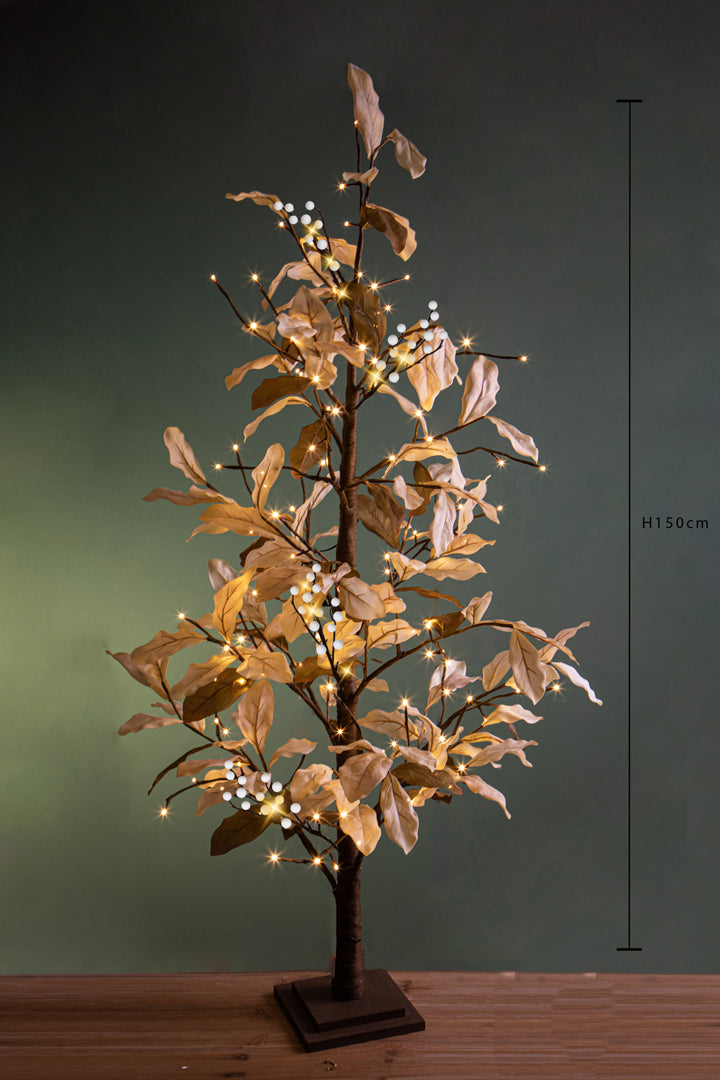 Magnolia con 114 led int. • H 150 cm