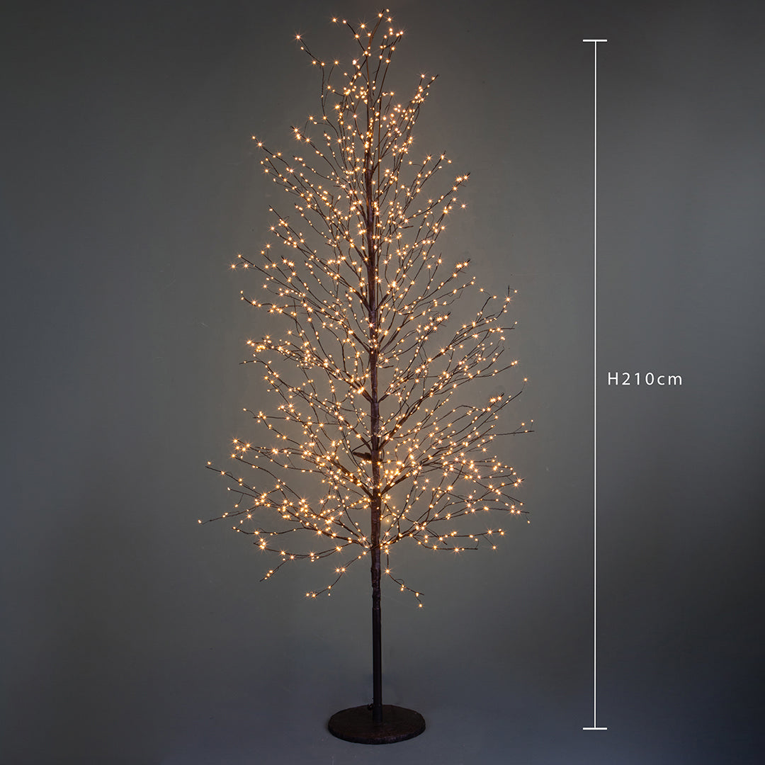 Faggio con micro led da da esterno . • H 210 cm
