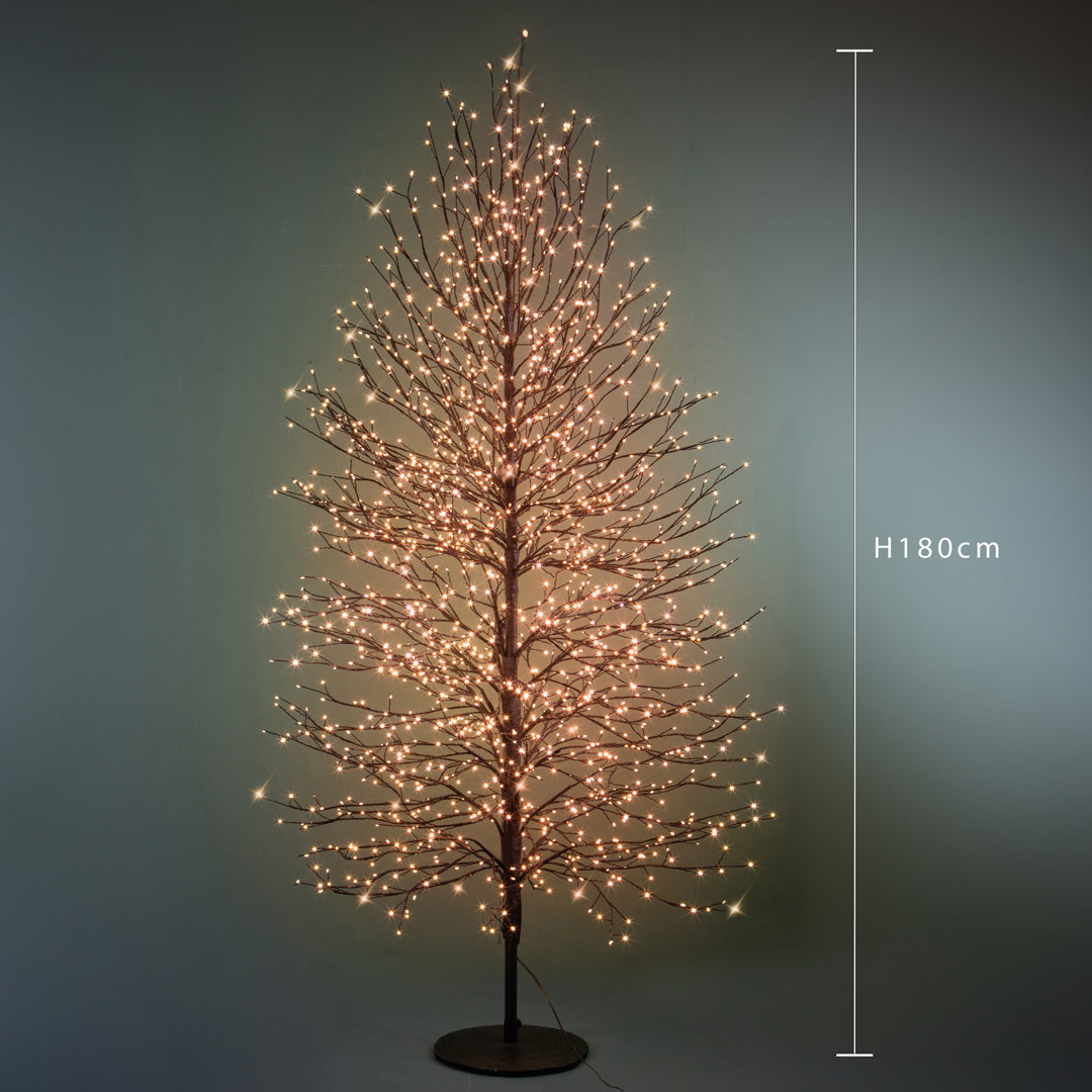Albero con 2000 micro led da est. • H 180 cm