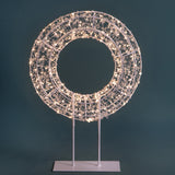 Corona con 400 warm led con base est. • H 60 cm