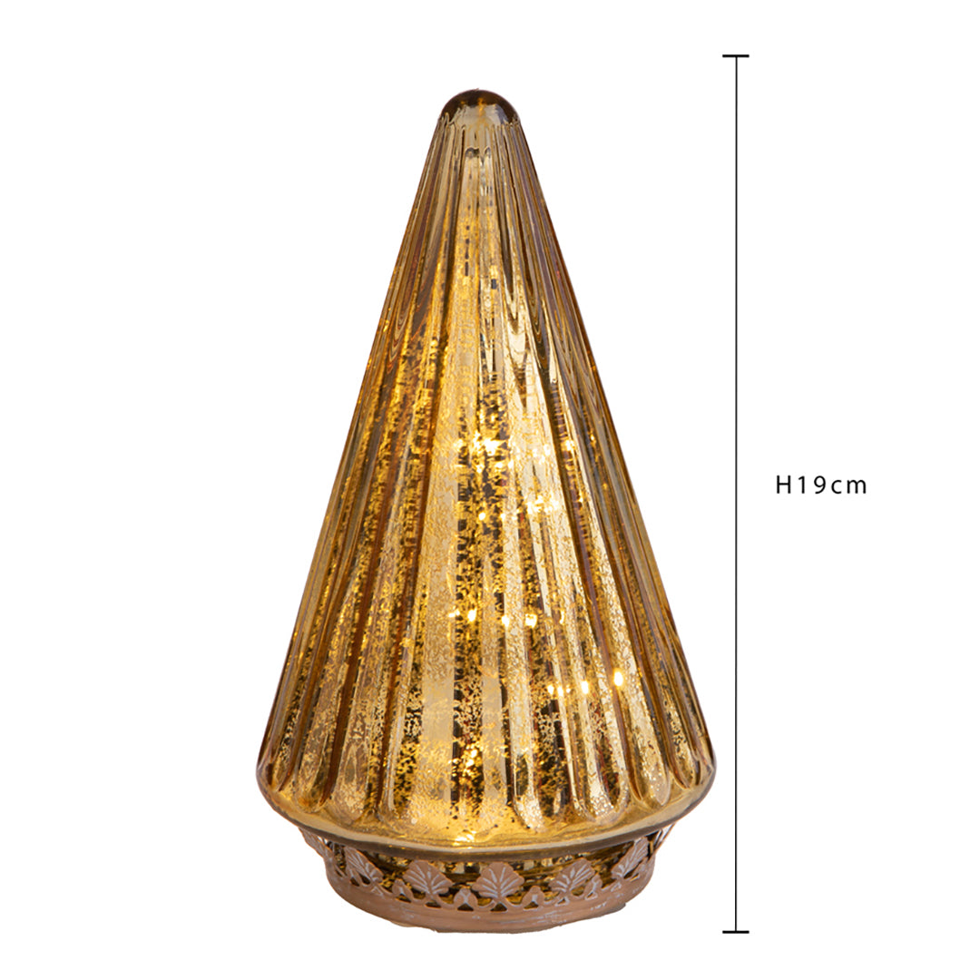 2 Pezzi •  Albero artificiale con Led  • 19 cm