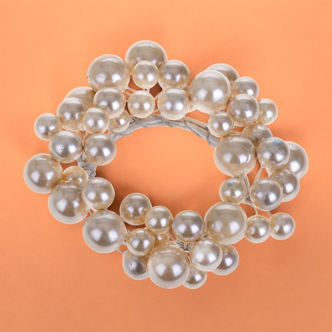 Pezzi 6 • Girocandela con perle • H 2 cm